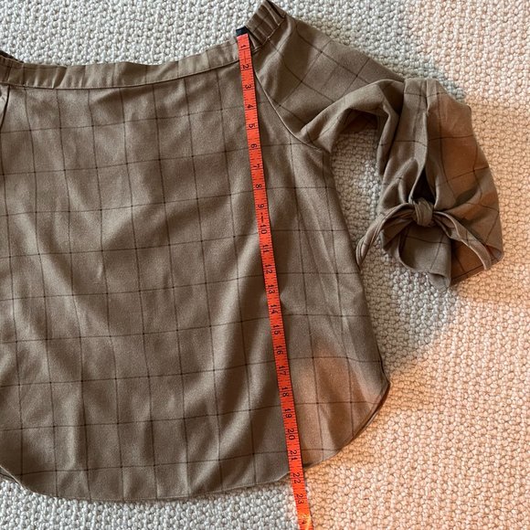 Sugar + Lips brown plaid blouse - Picture 11 of 11